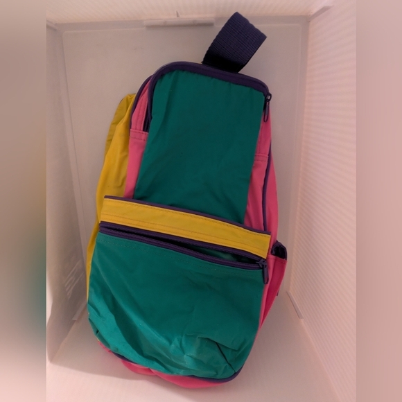 Colorful Backpack with Multiple Pockets Pre-owned - Picture 2 of 6
